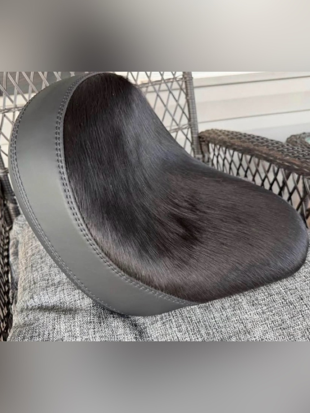 Black Cowhide Leather Indian Scout Motorcycle Seat Custom